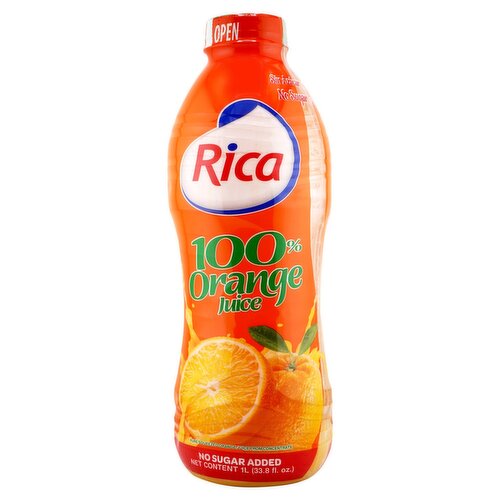 Rica 100% Orange Juice, 33.8  fl oz