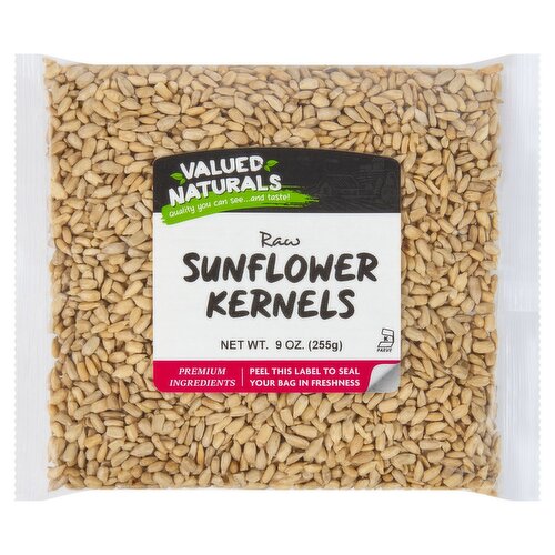 Valued Naturals Raw Sunflower Kernels, 9 oz