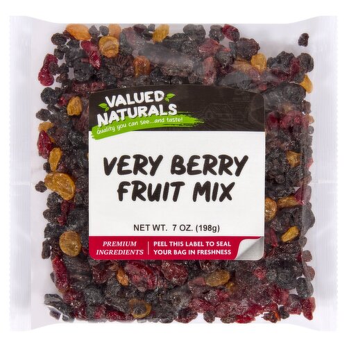 Valued Naturals Very Berry Fruit Mix, 7 oz