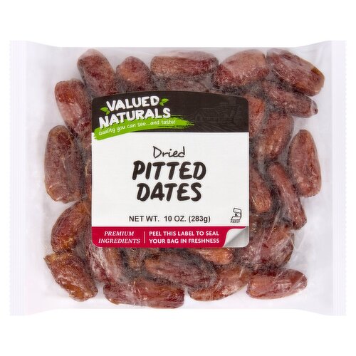 Valued Naturals Dried Pitted Dates, 10 oz