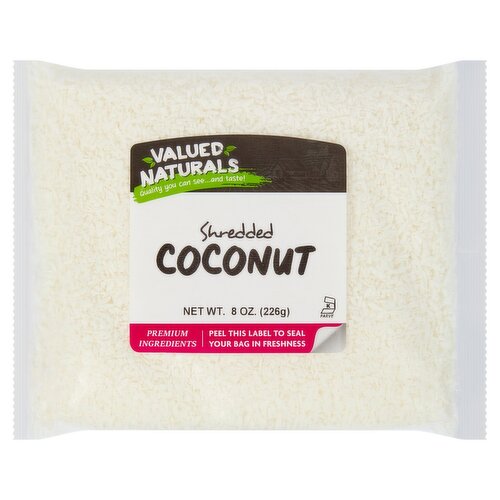 Valued Naturals Shredded Coconut, 8 oz