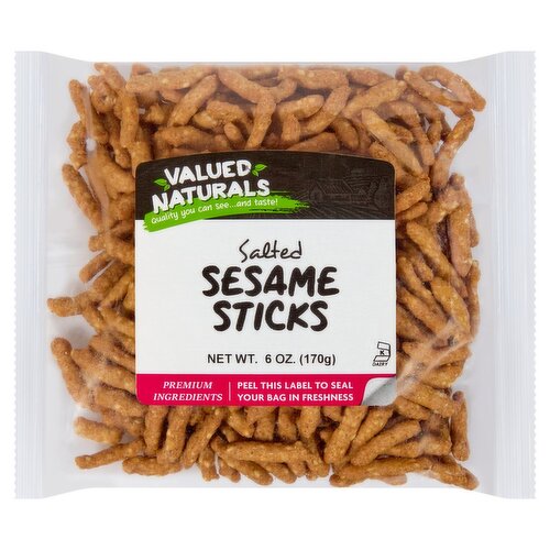 Valued Naturals Salted Sesame Sticks, 6 oz