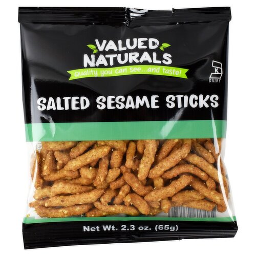 Valued Naturals Salted Sesame Sticks, 2.3 oz