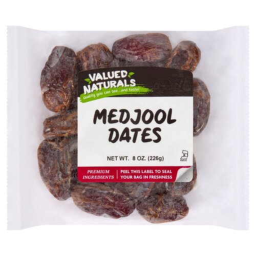 Valued Naturals Medjool Dates, 8 oz