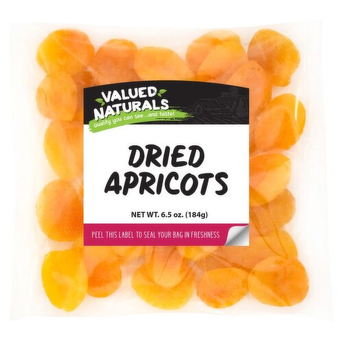 Valued Naturals Dried Apricots, 6.5 oz