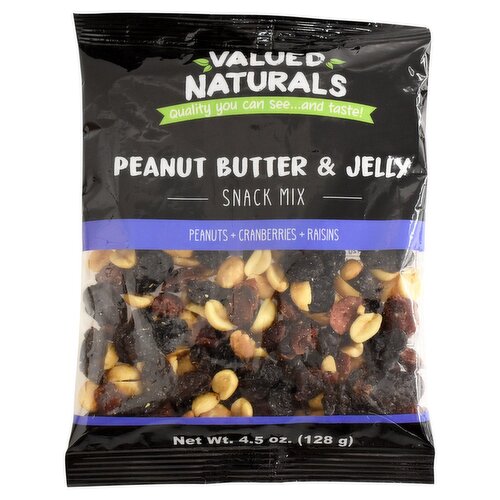 Valued Naturals Peanut Butter & Jelly Snack Mix, 4.5 oz