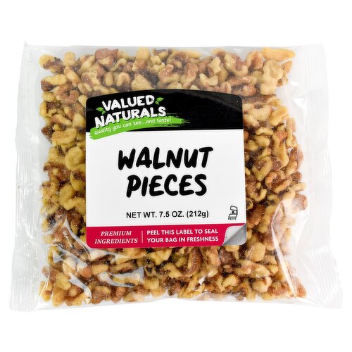 Valued Naturals Walnut Pieces, 7.5 oz