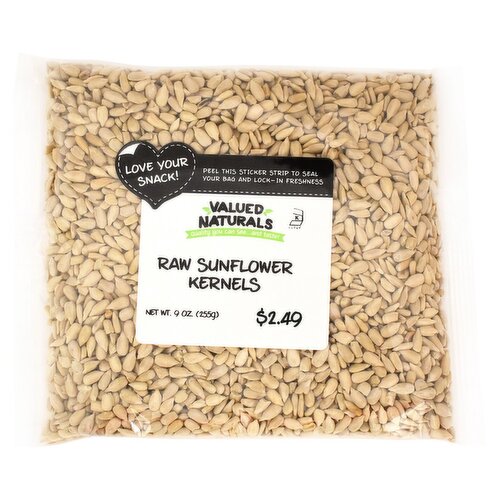 Valued Naturals Raw Sunflower Kernels, 9 oz