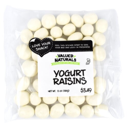 Valued Naturals Yogurt Raisins, 8 oz