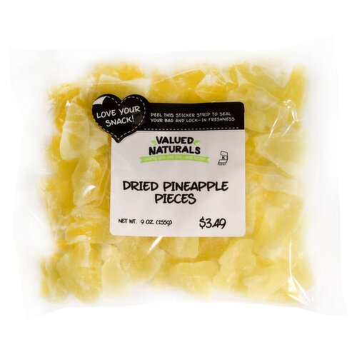 Valued Naturals Dried Pineapple Pieces, 9 oz