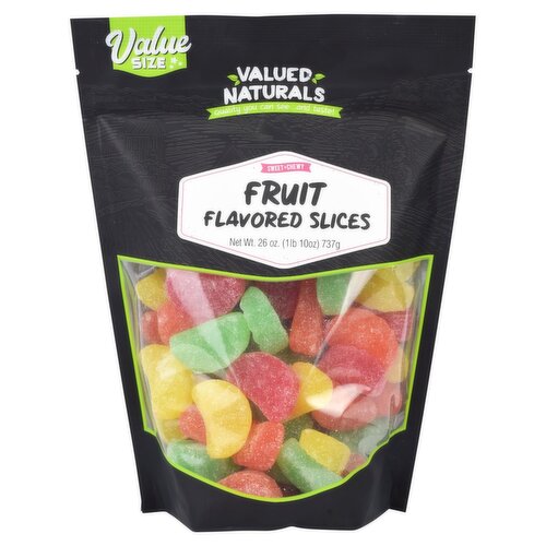 Valued Naturals Sweet+Chewy Fruit Flavored Slices Value Size, 26 oz