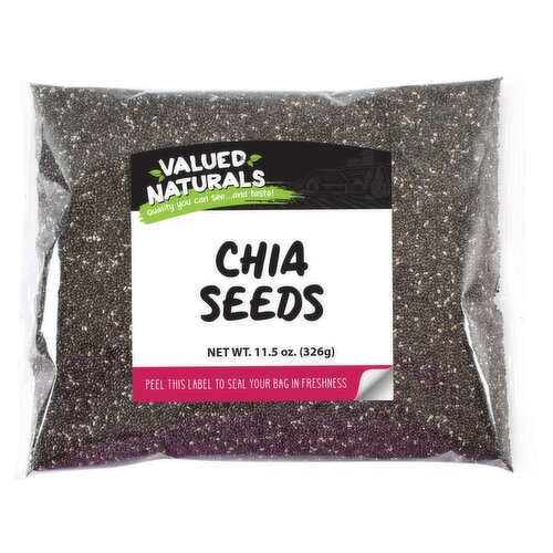 Valued Naturals Chia Seeds, 11.5 oz
