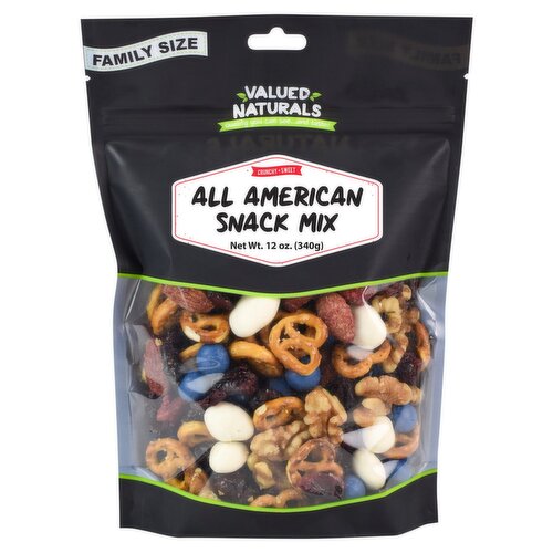 Valued Naturals All American Snack Mix Family Size, 12 oz