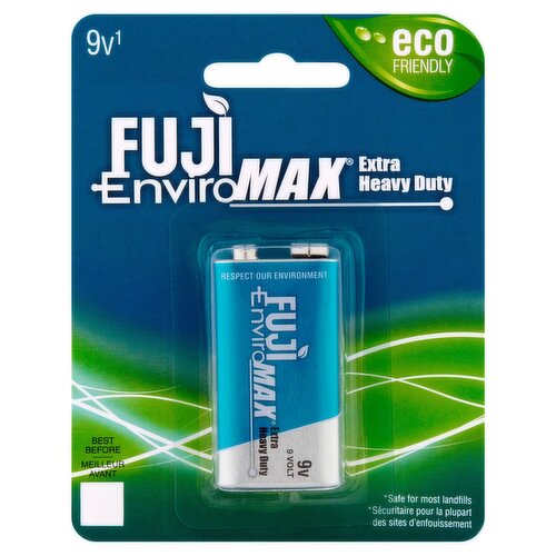 Fuji EnviroMAX 9v Extra Heavy Duty Battery, 1 Count