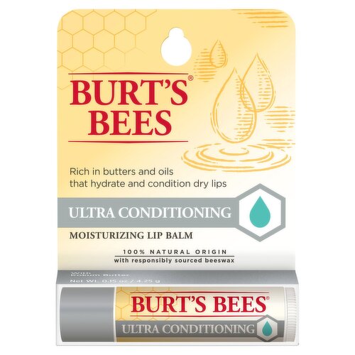 Burt's Bees Ultra Conditioning Moisturizing Lip Balm, 0.15 oz