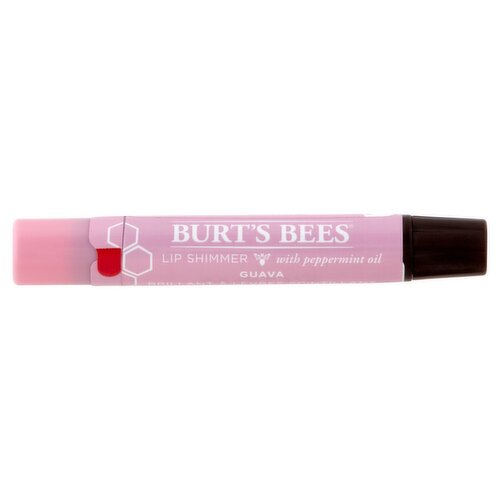 Burt's Bees Guava Lip Shimmer with Peppermint Oil, 0.09 oz