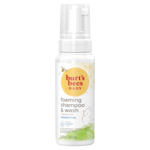 Burt's Bees Baby Sensitive Foaming Shampoo & Wash, 8.4 fl oz