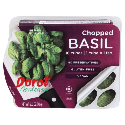 Dorot Gardens Chopped Basil, 16 count, 2.5 oz