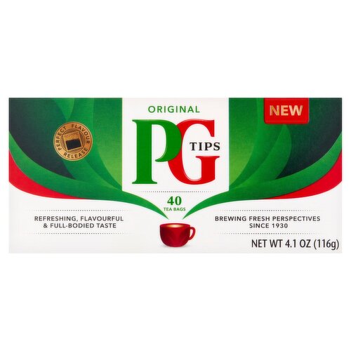 PG Tips Original Tea Bags, 40 count, 4.1 oz