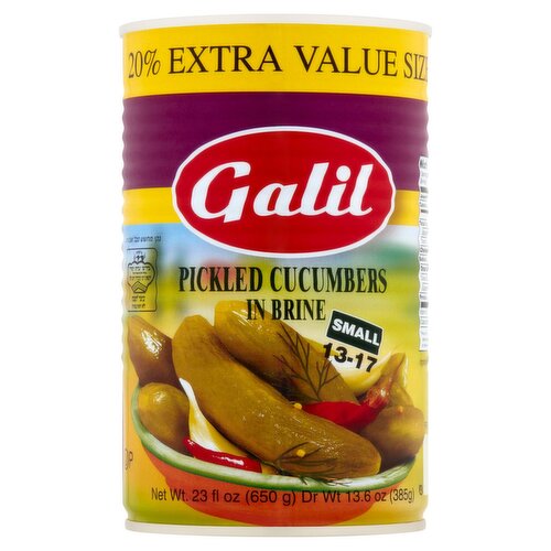 Galil Pickled Cucumbers in Brine, 23 fl oz