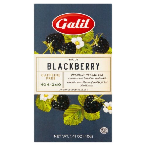 Galil No. 03 Blackberry Premium Herbal Teabags, 20 count, 1.41 oz