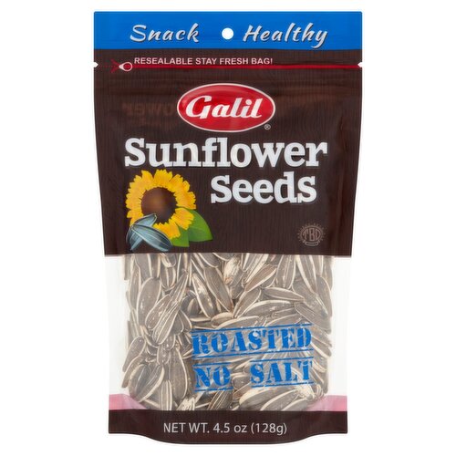 Galil Roasted No Salt Sunflower Seeds, 4.5 oz