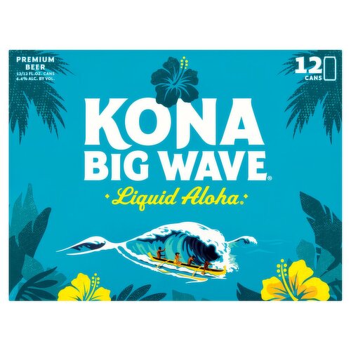 Kona Big Wave Premium Beer, 12 count, 12 fl oz