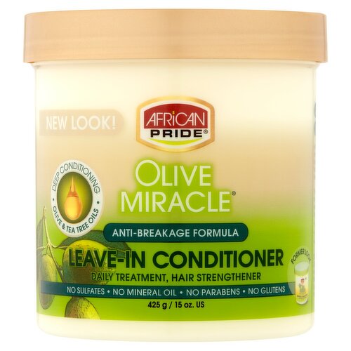 African Pride Olive Miracle Leave-In Conditioner, 15 oz