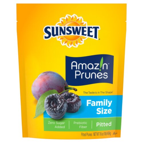 Sunsweet Amaz!n Pitted Prunes Family Size, 16 oz