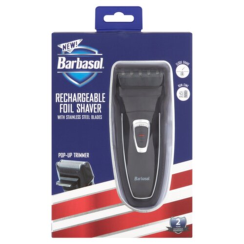 Barbasol Rechargeable Foil Shaver with Stainless Steel Blades