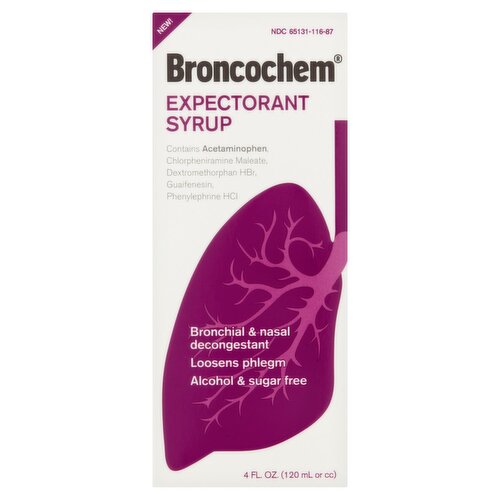 Broncochem Original Expectorant Syrup, 4 fl oz