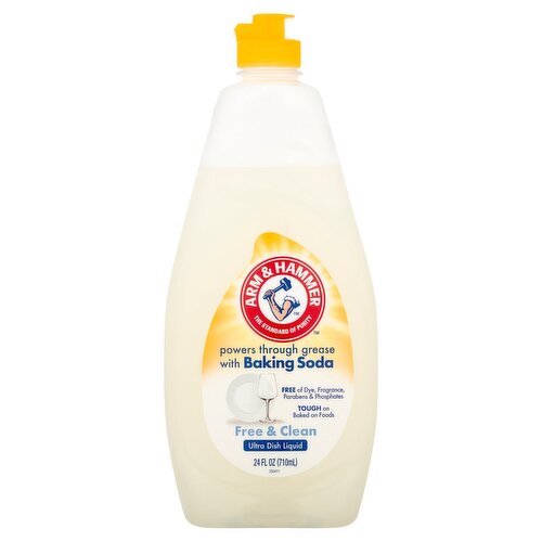 Arm & Hammer Free & Clean Ultra Dish Liquid, 24 fl oz