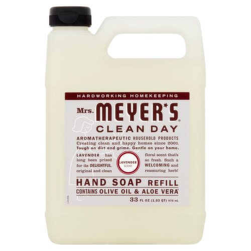 Mrs. Meyer's Clean Day Lavender Scent Hand Soap Refill, 33 fl oz