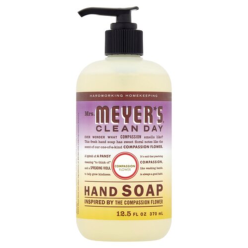 Mrs. Meyer's Clean Day Compassion Flower Hand Soap, 12.5 fl oz