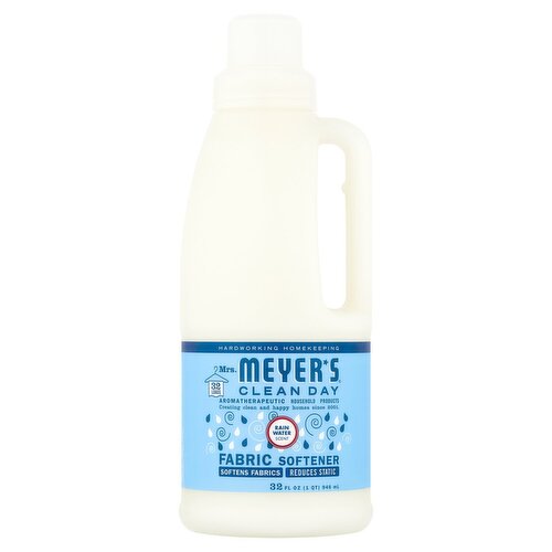 Mrs. Meyer's Clean Day Rain Water Scent Fabric Softener, 32 loads, 32 fl oz