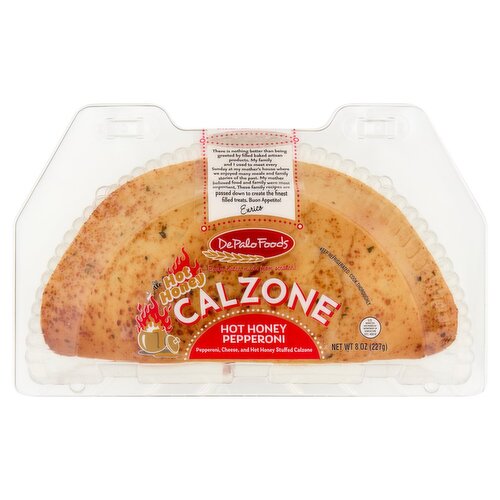 DePalo Foods Hot Honey Pepperoni Calzone, 8 oz