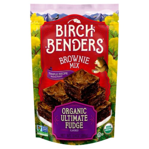 Birch Benders Organic Ultimate Fudge Flavored Brownie Mix, 13.4 oz
