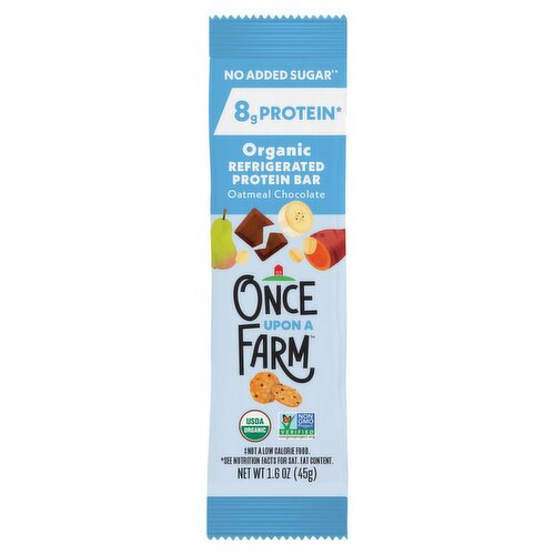 Once Upon a Farm Organic Oatmeal Chocolate Refrigerated Protein Bar, 1.6 oz