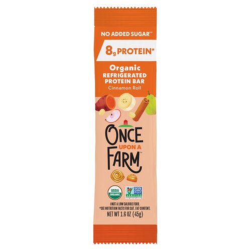 Once Upon a Farm Organic Cinnamon Roll Refrigerated Protein Bar, 1.6 oz