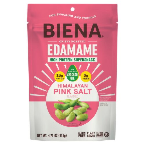 Biena Himalayan Pink Salt Flavored Edamame High Protein Supersnack, 4.75 oz