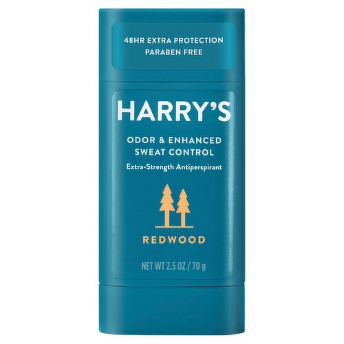 Harry's Redwood Odor & Enhanced Sweat Control Extra-Strength Antiperspirant Deodorant, 2.5 oz