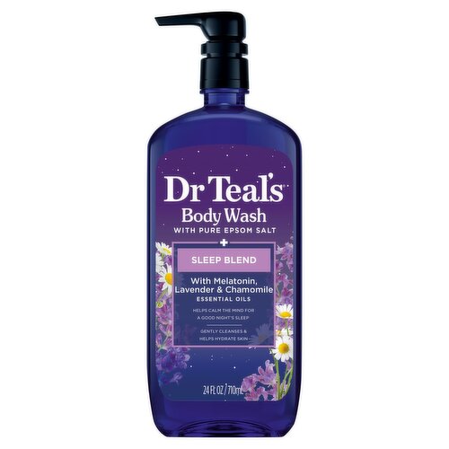 Dr Teal's Sleep Bleand Body Wash with Pure Epsom Salt, 24 fl oz