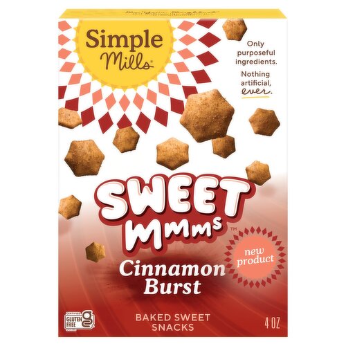 Simple Mills Sweet Mmms Cinnamon Burst Baked Sweet Snacks, 4 oz