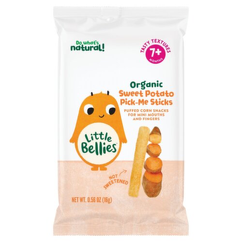 Little Bellies Organic Sweet Potato Pick-Me Sticks, 7+ Months, 0.56 oz