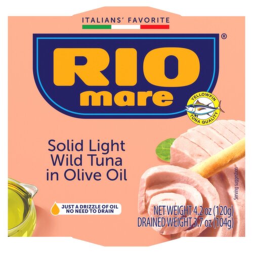 Rio Mare Solid Light Wild Tuna in Olive Oil, 4.2 oz