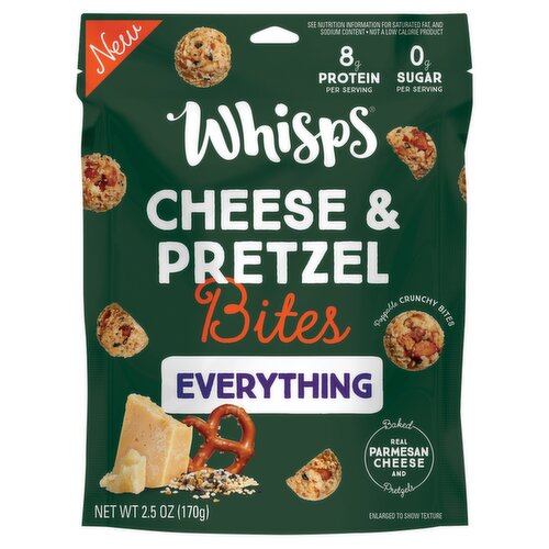 Whisps Everything Cheese & Pretzel Bites, 2.5 oz