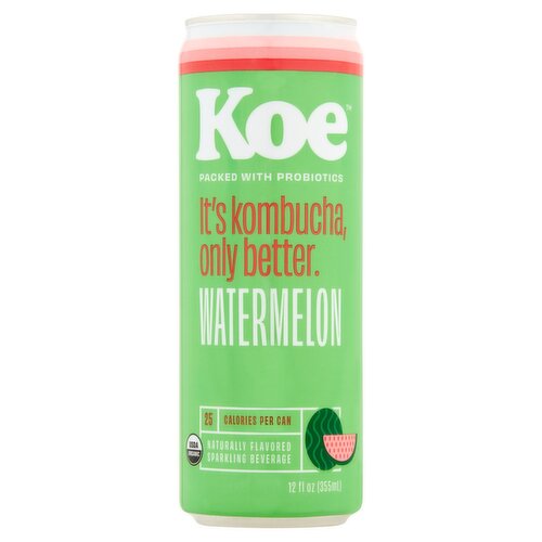 Koe Watermelon Sparkling Beverage, 12 fl oz