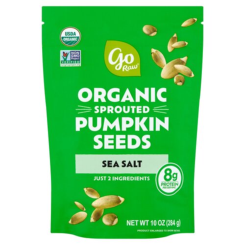 Go Raw Organic Sprouted Sea Salt Pumpkin Seeds, 10 oz