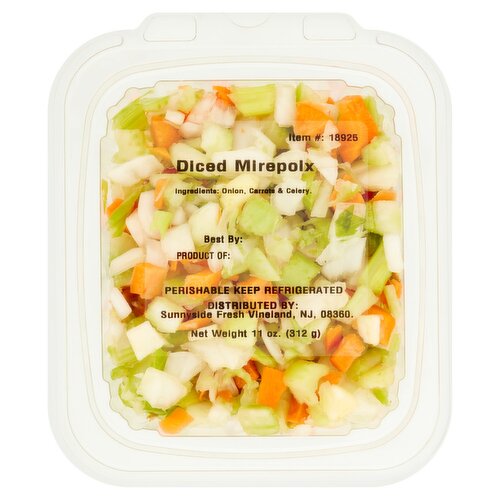 Sunnyside Fresh Diced Mirepoix, 11 oz