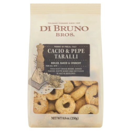 Di Bruno Bros. Cacio & Pepe Taralli, 8.8 oz